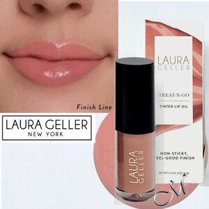 LAURA GELLER TREAT-N-GO TINTED LIP OIL ~ Finish Line (Dusty Pink) NIB 3.8ml
